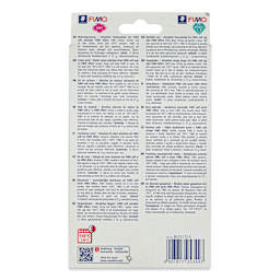 Staedtler Fimo Soft Polymer Clay - Fashion Colors, Set of 12 - back of packaging