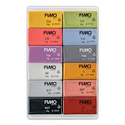 Staedtler Fimo Soft Polymer Clay - Fashion Colors, Set of 12, contents