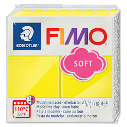 Staedtler Fimo Soft Polymer Clay - 2 oz, Lemon, packaging