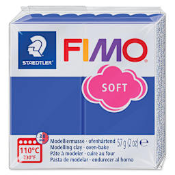 Staedtler Fimo Soft Polymer Clay - 2 oz, Brilliant Blue, packaging