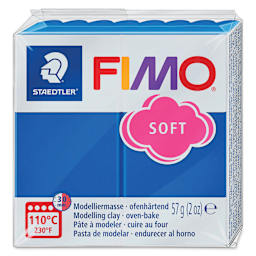 Staedtler Fimo Soft Polymer Clay - 2 oz, Pacific Blue, packaging