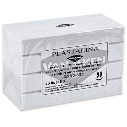 Van Aken Plastalina Modeling Clay - 4.5 lb, White