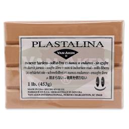 Van Aken Plastalina Modeling Clay - 1 lb, Beige - front of packaging
