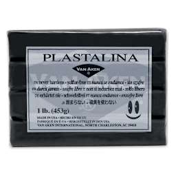 Van Aken Plastalina Modeling Clay - 1 lb, Black