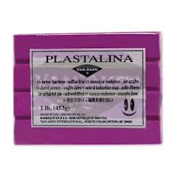 Van Aken Plastalina Modeling Clay - 1 lb, Magenta - front of packaging