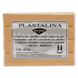 Van Aken Plastalina Modeling Clay - 1 lb, Golden Ochre
