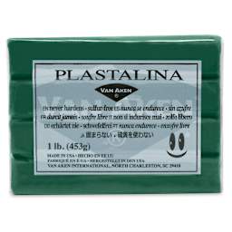 Van Aken Plastalina Modeling Clay - 1 lb, Dark Green