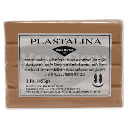Van Aken Plastalina Modeling Clay - 1 lb, Brown