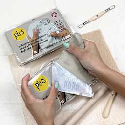 Sio-2 Plus Clay - 2.2 lb, White - removing clay from packaging