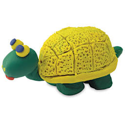 Finished Clay Turtle using Sargent Art Non-Hardening Modeling Clay