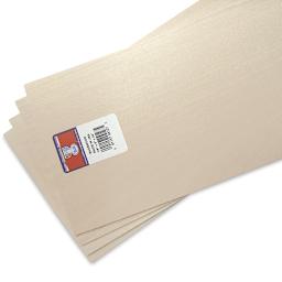 Midwest Products Genuine Basswood Sheets - Ten 6" x 24" sheets in stack
