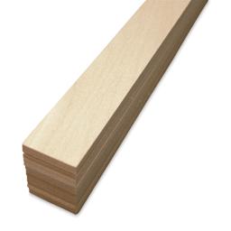 Midwest Products Basswood Sheets - 15 Pieces, 3/32" x 1" x 24"