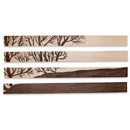 Midwest Products Genuine Basswood Sheets - finished wood burning art on Basswood sheets