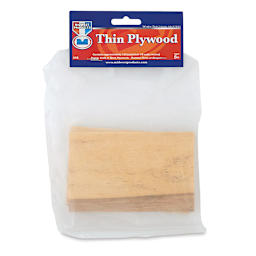 Midwest Products Birch Plywood Pieces - Front of package of Economy Bag of 36 pieces