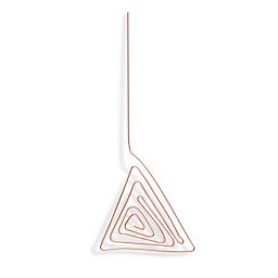 Hillman Copper Hobby Wire shaped into a spiraling triangle