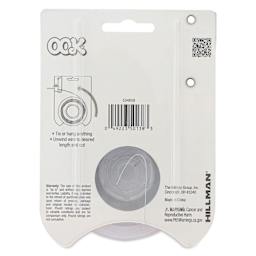 OOK Steel Specialty Wire - 28 Gauge, 100 ft, back of packaging