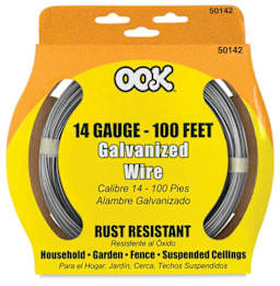 Ook Galvanized Specialty Wire - Front of 14-gauge package shown