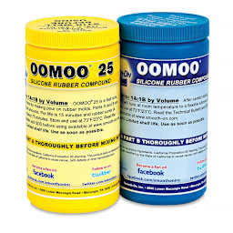 Smooth-On Oomoo 25 Silicone Rubber, 2.8 lbs