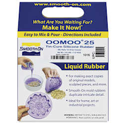 Smooth-On Oomoo 25 Silicone Rubber, 2.8 lbs - front of packaging