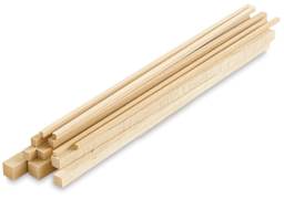 Square Dowels, Pkg of 12