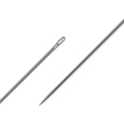 Dritz Sharps Hand Needles - Size 9, Pkg of 20 close-up of eye and needle