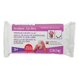 Sculpey Air Dry Modeling Clay - White, 2.2 lb front of packaging