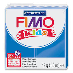 Staedtler Fimo Kids Polymer Clay - Front of package of Blue Clay

