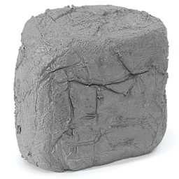 Activa Blackjack Earthenware Clay - Front view of 5 lb lump of Clay