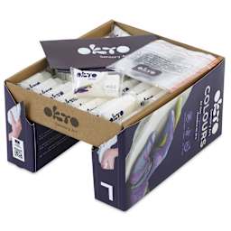 Okto Sensory Art Colours Air Clay - White, Pkg of 30 - contents