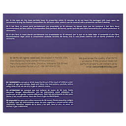 Okto Sensory Art Colours Air Clay - Assorted Colors, Pkg of 30 - back of packaging