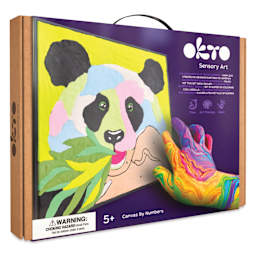 Okto Sensory Art Clay Color By Number Kit - Panda - front of packaging
