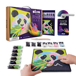 Okto Sensory Art Clay Color By Number Kit - Panda | BLICK Art