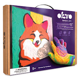 Okto Sensory Art Clay Color By Number Kit - Fox - front of packaging