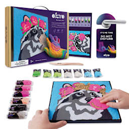 Okto Sensory Art Clay Color By Number Kit - Raccoon