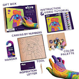 Okto Sensory Art Clay Color By Number Kit - Bunny - labelled contents