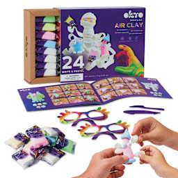 Okto Sensory Art Air Clay Creativity Kit - Pastels, Set of 24