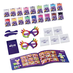 Okto Sensory Art Air Clay Creativity Kit - Set of 18 - contents