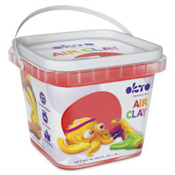 OKTO Sensory Art Air Clay Bucket - Red - front of packaging