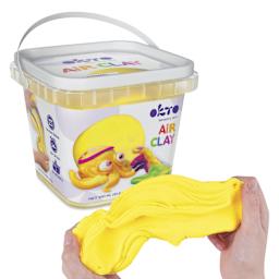 OKTO Sensory Art Air Clay Bucket - Yellow