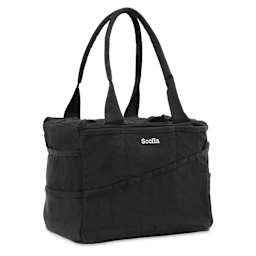 Soolla Studio Art Supply & Pottery Tool Bag - Blackout - angled