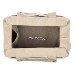 Soolla Studio Art Supply & Pottery Tool Bag - Graphite - top view of open bag