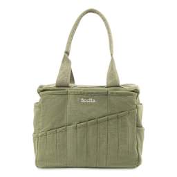 Soolla Studio Art Supply & Pottery Tool Bag - Ganja Green - front