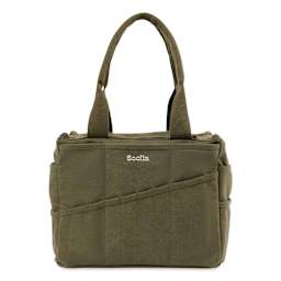 Soolla Studio Art Supply & Pottery Tool Bag - Deep Forest Green - front