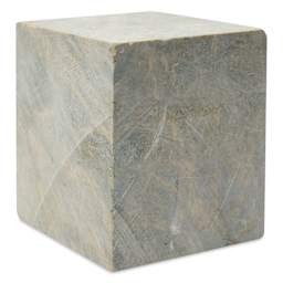 Gian Carlo Stoneworks Yellow Mix Indian Soapstone Block - 8 lb, 5" x 4" x 4", vertical