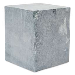 Gian Carlo Stoneworks Green Indian Soapstone Block - 8 lb, 5" x 4" x 4", vertical