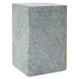Gian Carlo Stoneworks Green Indian Soapstone Block - 10 lb, 6-1/2" x 4" x 4", vertical