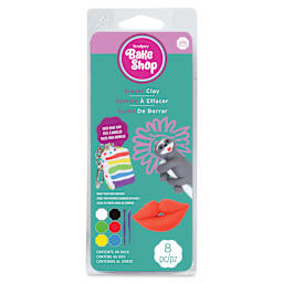 Sculpey Bake Shop Eraser Clay - Set of 6, 1 oz, Assorted front of packaging