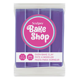 Sculpey Bake Shop Oven-Bake Clay - Purple, 2 oz front of packaging