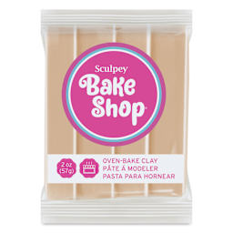 Sculpey Bake Shop Oven-Bake Clay - Beige, 2 oz front of packaging