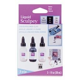 Liquid Sculpey Multi-Pack - Basic Colors Multi-Pack, Set of 3 (front of package)